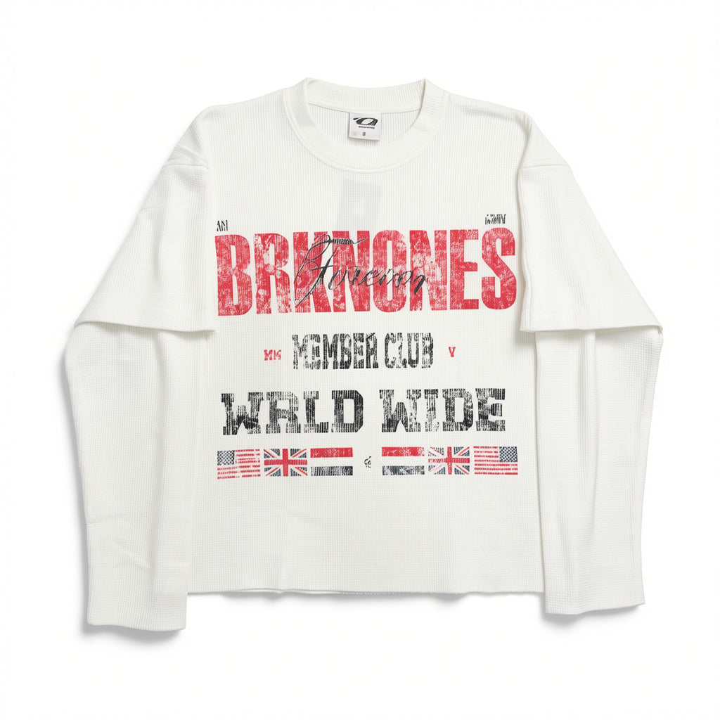 "MEMBER CLUB" White longsleeve