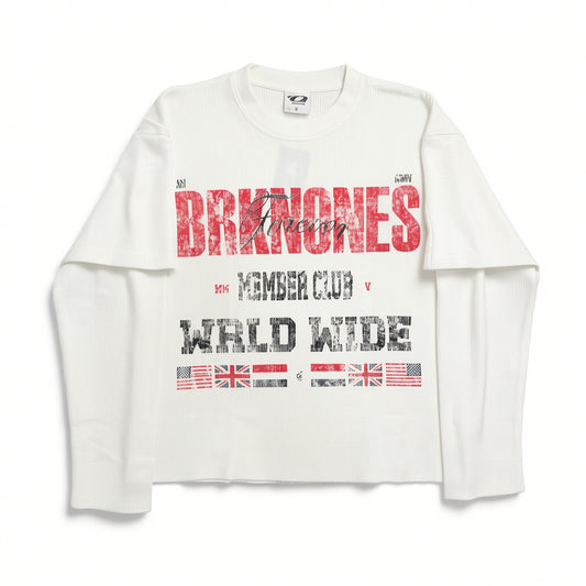 "MEMBER CLUB" White longsleeve